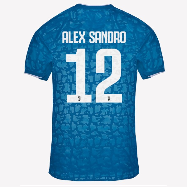 Trikot Juventus NO.12 Alex Sangro Ausweich 2019-20 Blau Fussballtrikots Günstig
